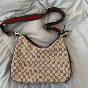 Gucci Shoulder Bag with Iconic Monogram medium new without tag never used it.